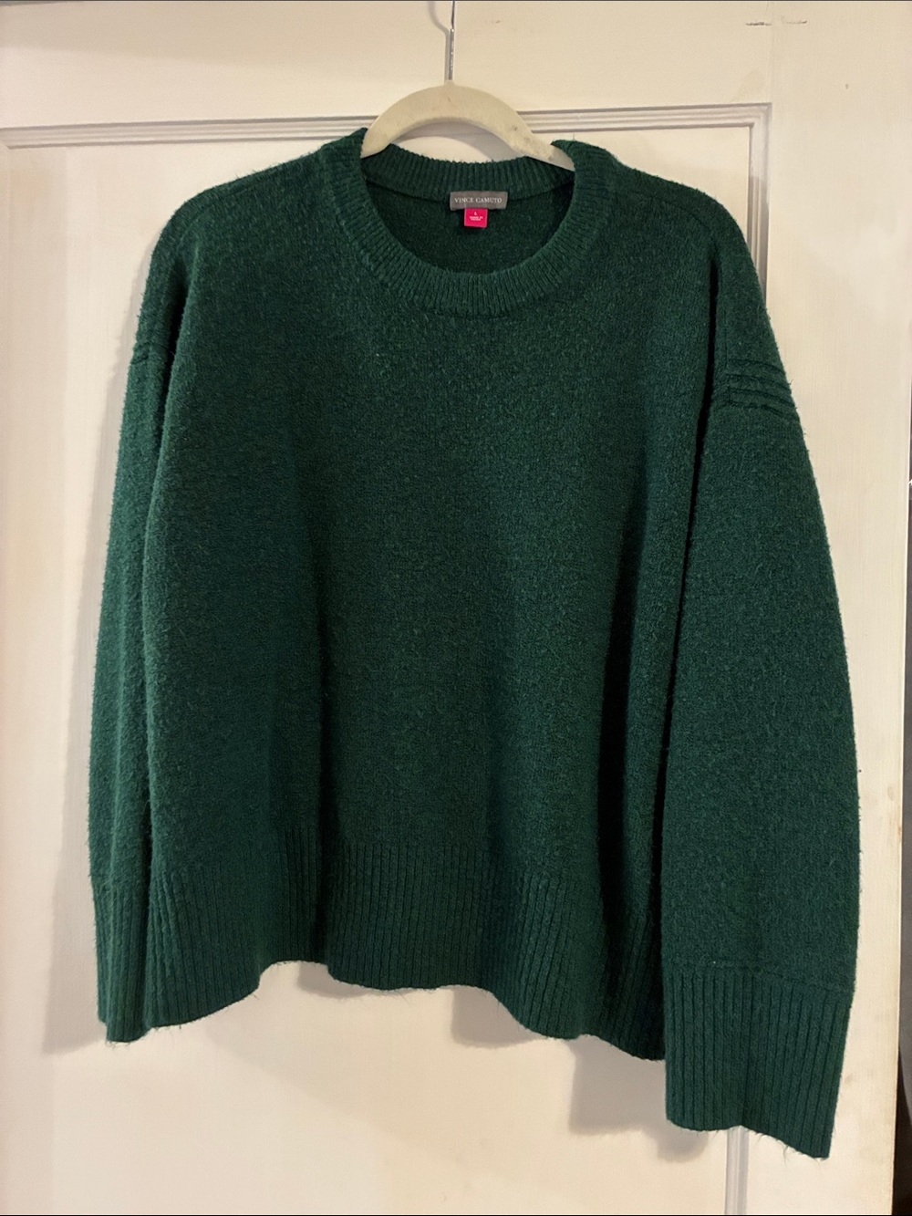 Vince Camuto Forest Green Crew Neck Sweater